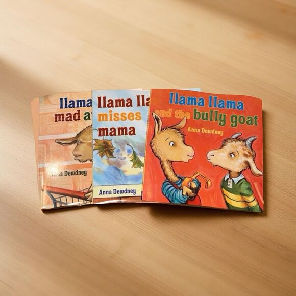 Llama Llama Hard Cover Bundle Bully Goat Mad Mama Misses Mama Llama & PJ Plush - Picture 13 of 13